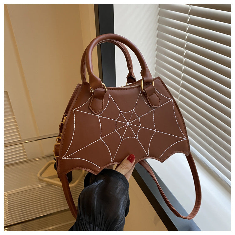 Halloween Spider Web Saddle Bags Fashion Personality Crossbody Shoulder Bag With Handle Women's Handbags