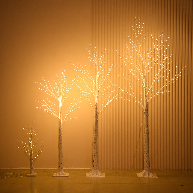 Christmas Decoration Birch Tree LED Bedroom Light for Landscape Luminous Decoration New Year Decor Tree Light Chrismas Tree Gift