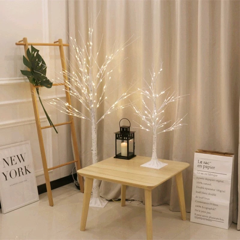 Christmas Decoration Birch Tree LED Bedroom Light for Landscape Luminous Decoration New Year Decor Tree Light Chrismas Tree Gift