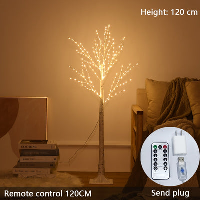 Christmas Decoration Birch Tree LED Bedroom Light for Landscape Luminous Decoration New Year Decor Tree Light Chrismas Tree Gift