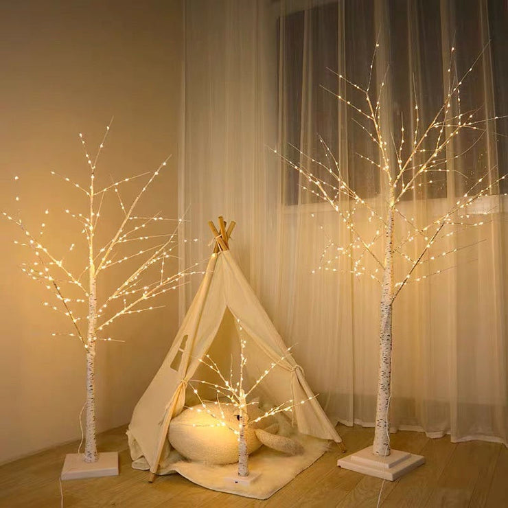 Christmas Decoration Birch Tree LED Bedroom Light for Landscape Luminous Decoration New Year Decor Tree Light Chrismas Tree Gift
