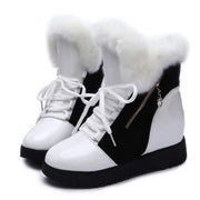 Women Boots platform Winter Shoes Women Snow Boots Platform Keep Warm Ankle Winter Boots With Thick Fur Heels Botas Mujer