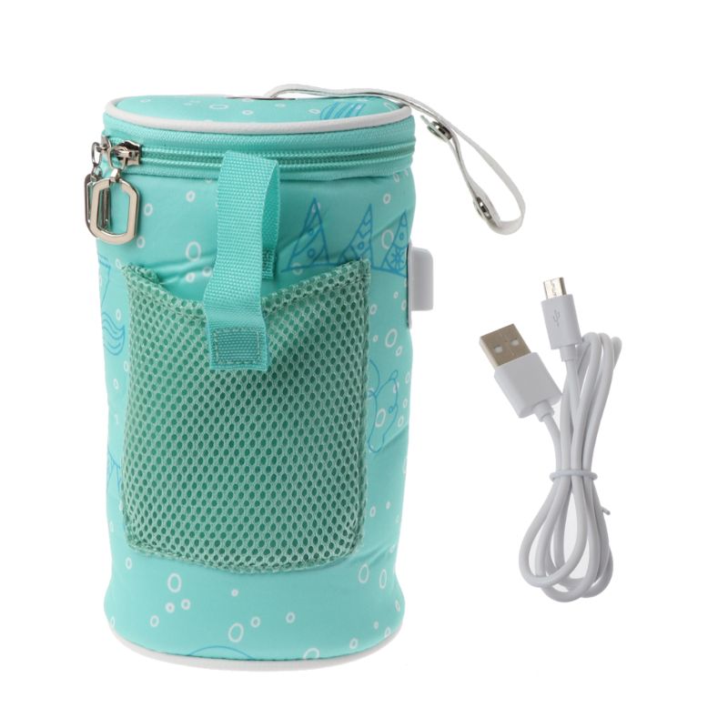 USB Baby Bottle Warmer Heater Insulated Bag Travel Cup Portable In Car Heaters Drink Warm Milk Thermostat Bag For Feed Newborn