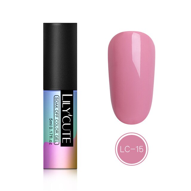 LILYCUTE Nail Art Gel 5ML  Nail Color UV LED Gel Nail Polish Long-lasting Macaron Soak off Varnish Gel varnish Nail Art DIY