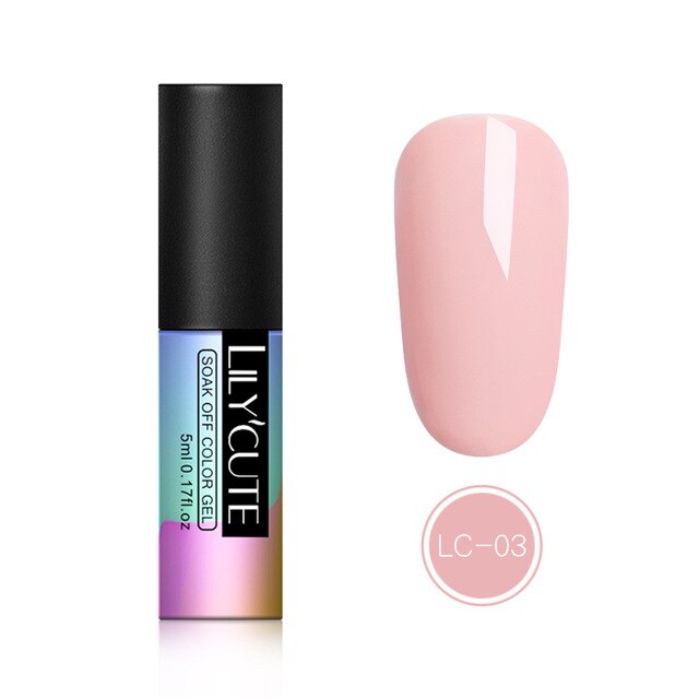 LILYCUTE Nail Art Gel 5ML  Nail Color UV LED Gel Nail Polish Long-lasting Macaron Soak off Varnish Gel varnish Nail Art DIY