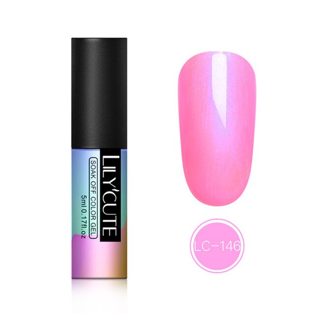 LILYCUTE Nail Art Gel 5ML  Nail Color UV LED Gel Nail Polish Long-lasting Macaron Soak off Varnish Gel varnish Nail Art DIY