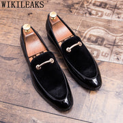 Loafers Suit Shoes Men Oxford Big Size Men Classic Shoes Wedding Mens Shoes Casual Luxury Black Sepatu Slip On Pria Scarpe Uomo