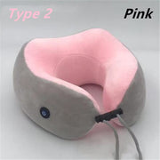 Home Travel U-shaped Office Cervical Relaxing Multi-function Outdoor Portable Health Care Massage Pillow Pain Relief Electric