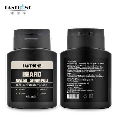 Men's Beard Shampoo Vitamin Essence Deep Cleansing Nourishing Beard Cleanser