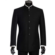Brand Men Suits Big size Chinese Mandarin Collar Male Suit Slim Fit Blazer Wedding Terno Tuxedo 2 Pieces Jacket & Pant