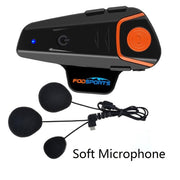 Fodsports BT-S2 Pro motorcycle helmet intercom motorbike wireless bluetooth Headset waterproof BT Interphone with FM