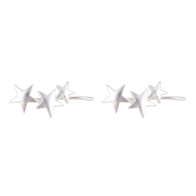 Simple Star Ear Clip Pentagram No Pierced Clip On Ear Cuff For Women Fashion Jewelry