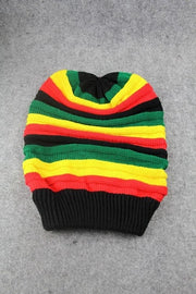 Jamaica Reggae Gorro Rasta Style Cappello Hip Pop Men's Winter Hats Female Red Yellow Green Black Fall Fashion Women's Knit Cap
