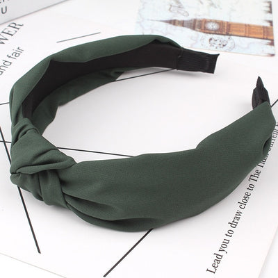 Wide Top Knot Hair Bands For Women Headdress Solid Color Cloth Headband Bezel Girls Hairband Hair Hoop Female Hair Accessories