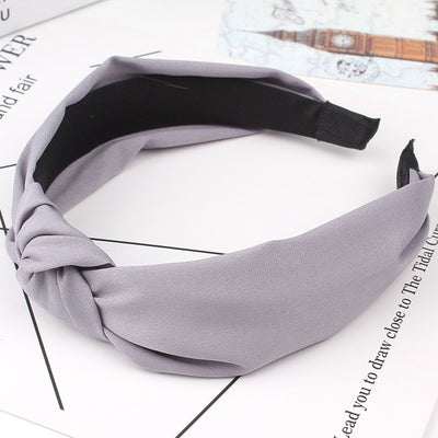 Wide Top Knot Hair Bands For Women Headdress Solid Color Cloth Headband Bezel Girls Hairband Hair Hoop Female Hair Accessories