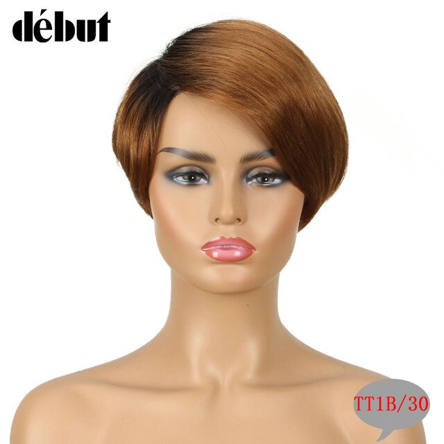 Debut 613 Lace Part Wigs Human Hair Wigs For Black Women Red Lace Front Short Bob Wigs Piexe Cut Straight Purple Ombre Lace Wigs