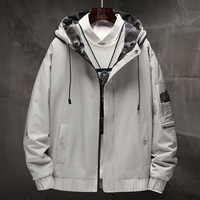 Windbreaker Coats Men Hip Hop Cargo Bomber Jackets Designer Japanese Steetwear Autumn Big Size Harajuku,ZA351