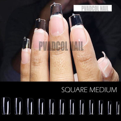 Gel X Nails Extension System Full Cover Sculpted Clear Stiletto Coffin False Nail Tips 240pcs/bag