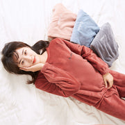 Pajamas Set Homewear Women Pyjama Plus Size Sexy Warm Flannel Pants Winter Sleepwear Femme Plush Clothes