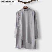 Stylish 2020  Muslim Islamic Clothes Saudi Arab Long Shirt Indian  Suit Men Dress Casual Shirts Kaftan Hombre Robe Big