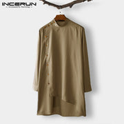 Stylish 2020  Muslim Islamic Clothes Saudi Arab Long Shirt Indian  Suit Men Dress Casual Shirts Kaftan Hombre Robe Big