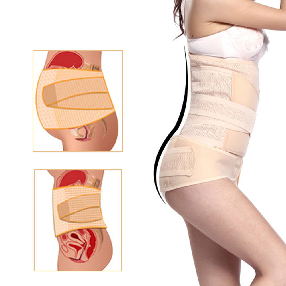 3Pcs/Set Pregnant Women Belt After Pregnancy Support Belt Belly Corset Postpartum Bandage After Delivery Shaper Postnatal Girdle