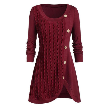 Plus Size Autumn Winter Tops Knitted #L35