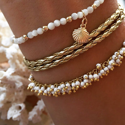 Star Beads Trendy Ankle Bracelet Female Beach Jewelry