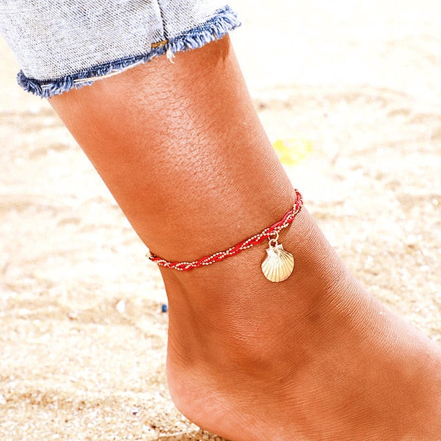 Star Beads Trendy Ankle Bracelet Female Beach Jewelry