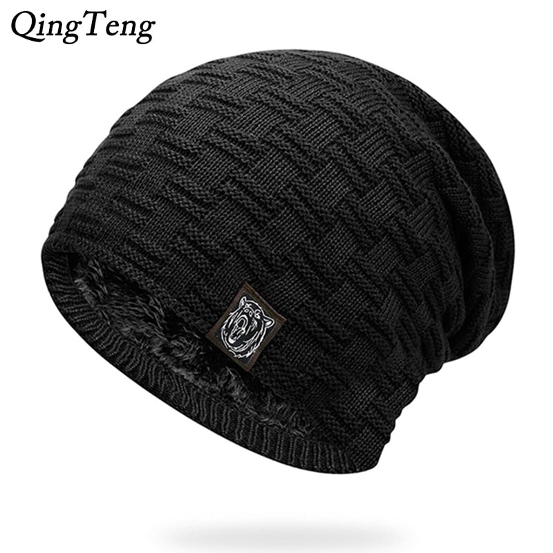 Mens Winter Hat Casual Brand Knitted Ladies Hats Beanies Stocking Hat Plus Velvet Rasta Cap Skull Bonnet Hats For Men