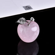 1PC natural stone crystal rose quartz apple decorative crystal quartz natural gem stone modern home decoration Christmas gift