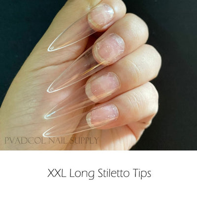 Gel X Nails Extension System Full Cover Sculpted Clear Stiletto Coffin False Nail Tips 240pcs/bag