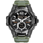 SMAEL Sport Watch Men Watches Waterproof 50M Wristwatch Relogio Masculino Big Dial Quartz Digital Military Army Clock 1805