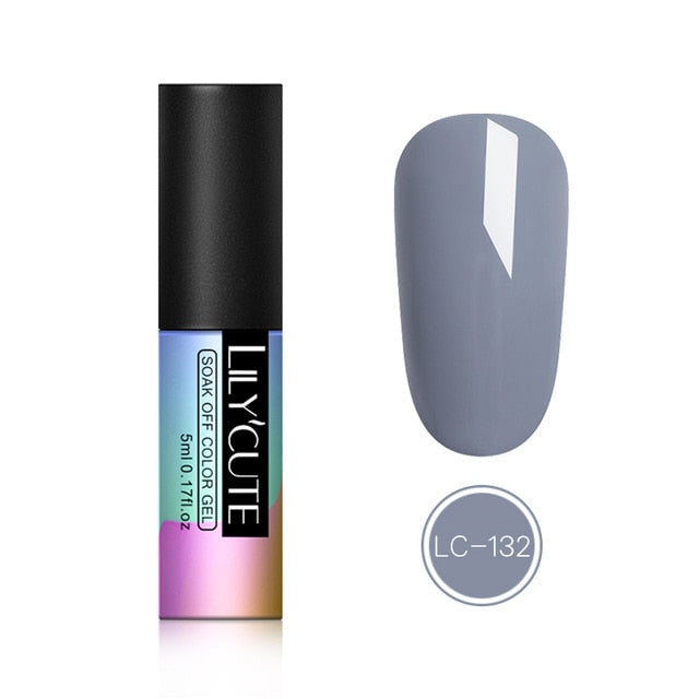 LILYCUTE Hybrid Varnishes Gel Nail Polish Semi Permanent Soak Off UV Gel UV Led Gel Polish  Nail Art Design