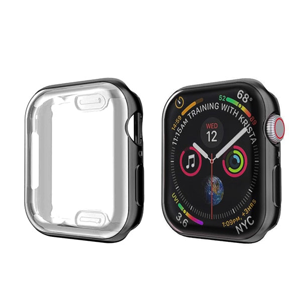 ProBefit 360 Slim Watch Cover for Apple Watch Case 5 4 3 2 1 42MM 38MM Soft Clear TPU Screen Protector for iWatch 4 3 44MM 40MM