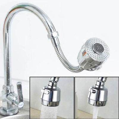 Kitchen Sink Faucet Aerator Water Saving Stainless Steel 360° Rotatable Faucet Nozzle Filter Water Faucet Aerator