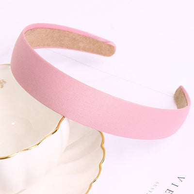 Wide Top Knot Hair Bands For Women Headdress Solid Color Cloth Headband Bezel Girls Hairband Hair Hoop Female Hair Accessories