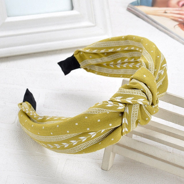 Wide Top Knot Hair Bands For Women Headdress Solid Color Cloth Headband Bezel Girls Hairband Hair Hoop Female Hair Accessories