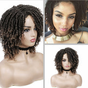 FAVE Short Dreadlock Ombre Bug 1b99J Braiding Crochet Twist Hair 6 Inch Synthetic Wig For Black Women/Man High Temperature Fiber