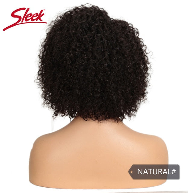 Sleek Short Human Hair Wigs Kinky Curly Wig For Women Remy Brazilian Hair Pixie Cut Wig Natural Part Curl Wigs Fast France USA