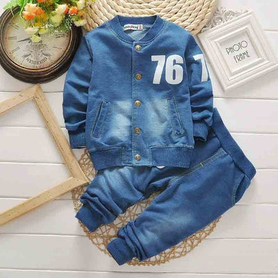 Baby Boys Suits Spring 2020 Autumn Infant Denim Casual Clothing Sets 3pcs Fashion Clothes Sets Newborn baby outfit for boy