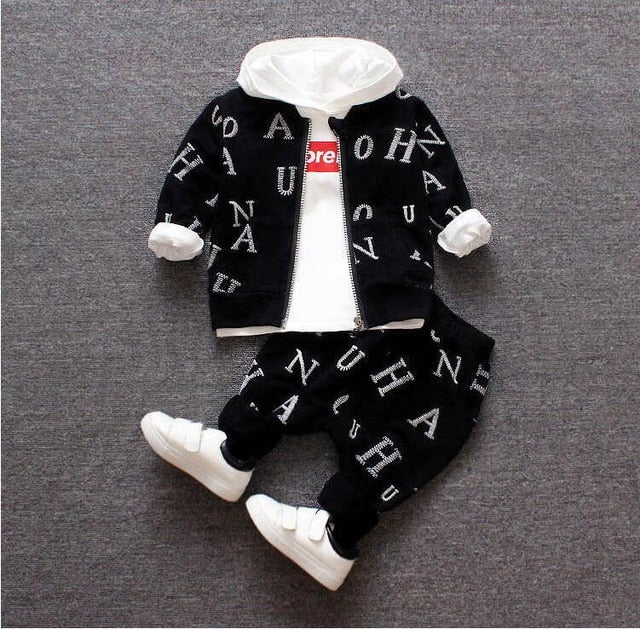 Baby Boys Suits Spring 2020 Autumn Infant Denim Casual Clothing Sets 3pcs Fashion Clothes Sets Newborn baby outfit for boy