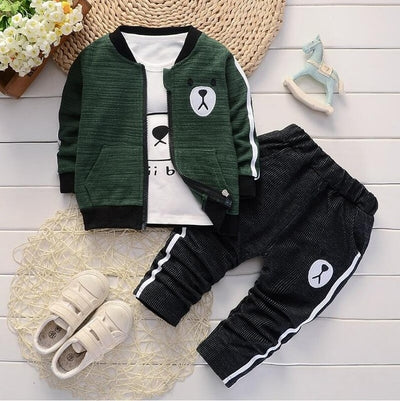 Baby Boys Suits Spring 2020 Autumn Infant Denim Casual Clothing Sets 3pcs Fashion Clothes Sets Newborn baby outfit for boy