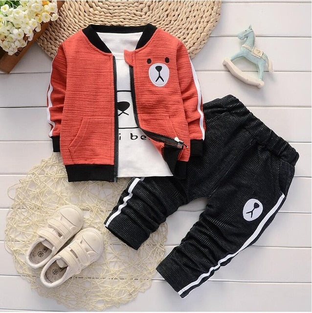 Baby Boys Suits Spring 2020 Autumn Infant Denim Casual Clothing Sets 3pcs Fashion Clothes Sets Newborn baby outfit for boy