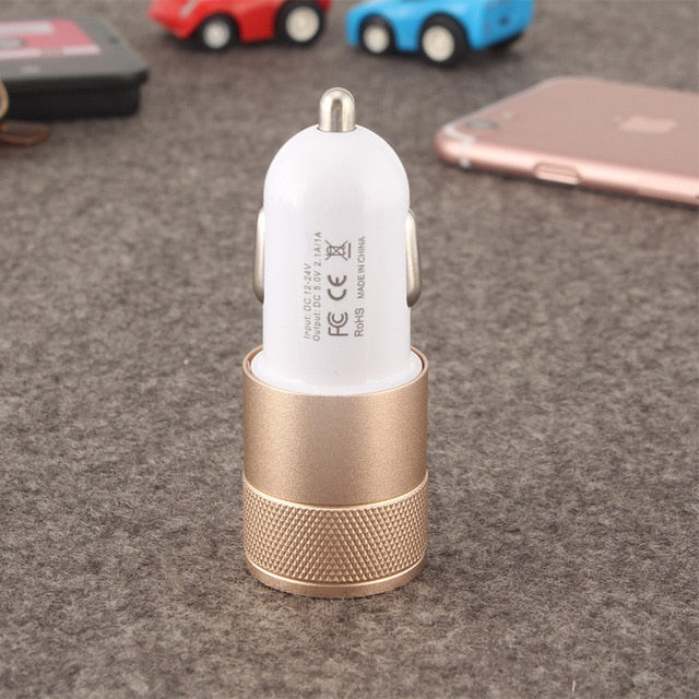 Phone Quick Charge Car Accessories for Girls Interior Phone Charger Decoration Ornament 2 Port for IPhone Samsung Tablet