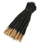 Handmade Dreadlocks Crochet Hair Extensions Crochet Braids Maya Hip-Hop Synthetic Dreads Crochet Braiding Hair Golden Beauty