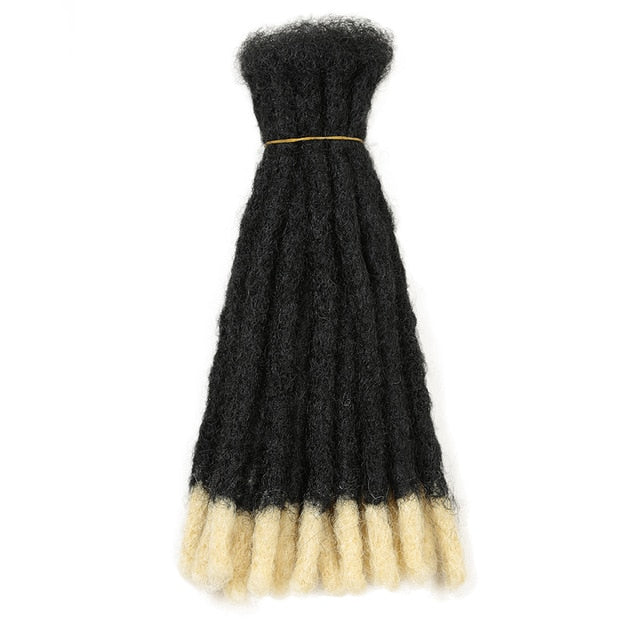 Handmade Dreadlocks Crochet Hair Extensions Crochet Braids Maya Hip-Hop Synthetic Dreads Crochet Braiding Hair Golden Beauty