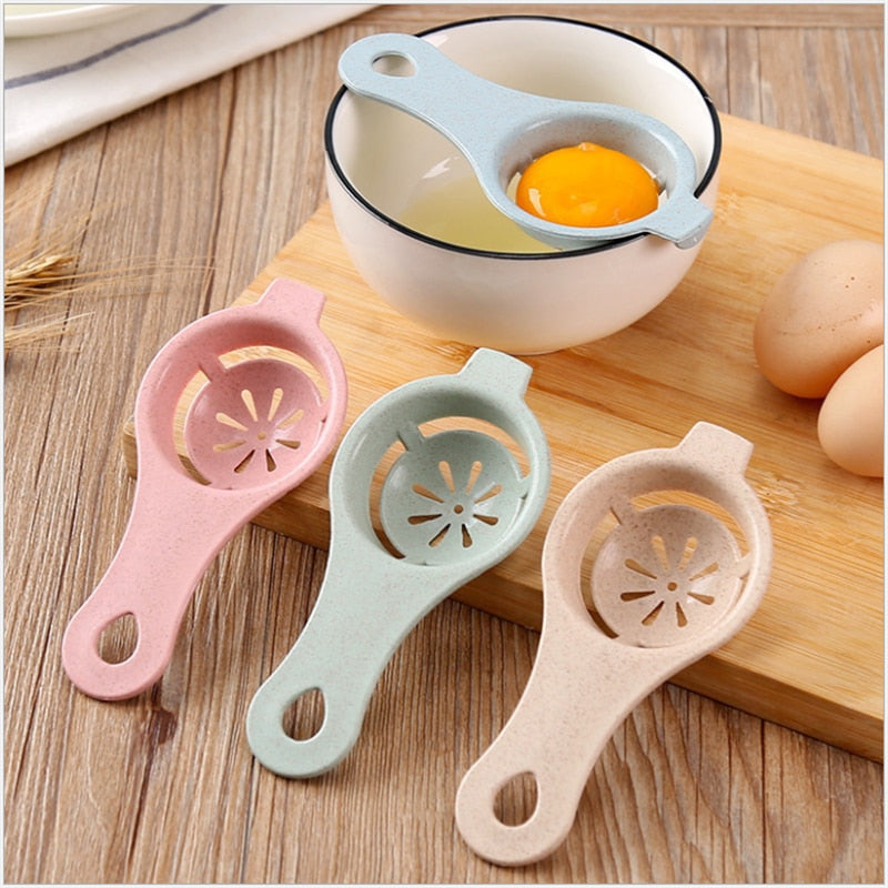 1Pcs Plastic Egg Separator White Yolk Sifting Home Kitchen Accessories