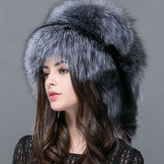 FXFURS Autumn and winter 2020 New Women 's Genuine raccoon dog russian fur hat real fox fur hat dome mongolian hat FXH-161013