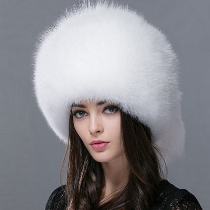 FXFURS Autumn and winter 2020 New Women 's Genuine raccoon dog russian fur hat real fox fur hat dome mongolian hat FXH-161013